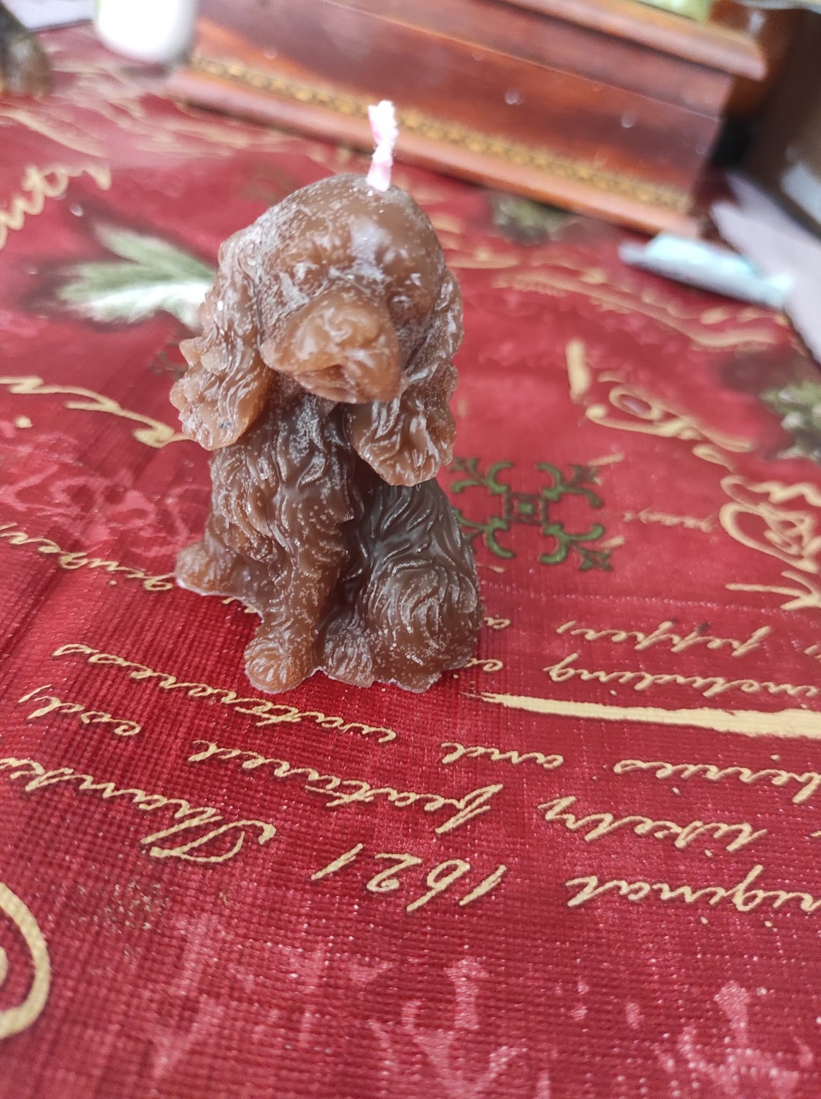 vela de perrito cafe claro